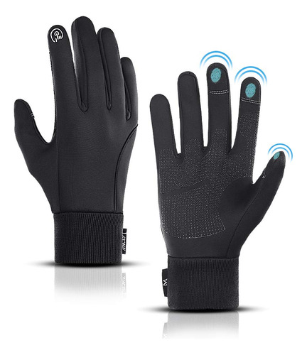 Lerway Guantes Cálidos De Invierno, Guantes Térmicos Negr.