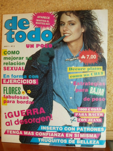 Revista De Todo Un Poco 1988 Costura Con Moldes X Caballito