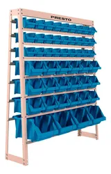 Comprar Kit Estante Gaveteiro 49 Gavetas Mistas Azul 93016 Presto no Mercado Livre