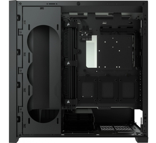 Gabinete Corsair Icue 5000d Rgb Airflow Cristal Templado Atx Color Negro