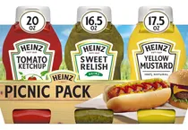 Comprar Salsas Heinz  3 Unidades Ketchup, Sweet Relish Y Mostaza