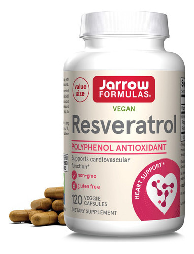 Resveratrol 100mg Vitamina C Antioxidante Cardiaco 120 Cap