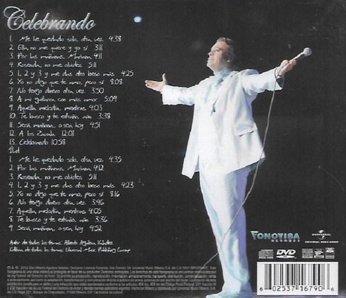 Cd+dvd Juan Gabriel / Celebrando (2012) Mxc