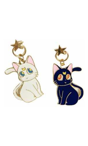 Aretes Luna Y Artemis  Sailor Moon Gatito