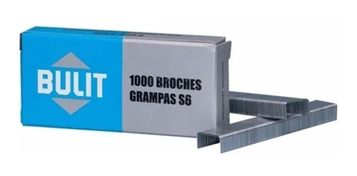Grampa Broche 6mm Para Engrampadora Bulit Gamma S6 X 1000 U