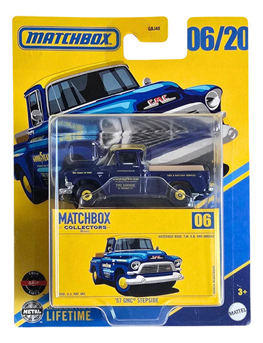 Matchbox Collectors: 57 Gmc Stepside Azul