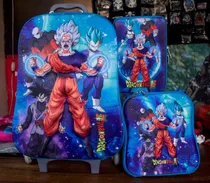 Comprar Kit Mochila Maleta Escaladora Escolar 3d Dragon Ball 
