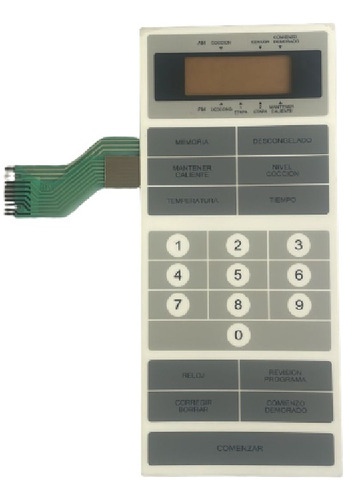 Frente Membrana Panel Microondas Md23