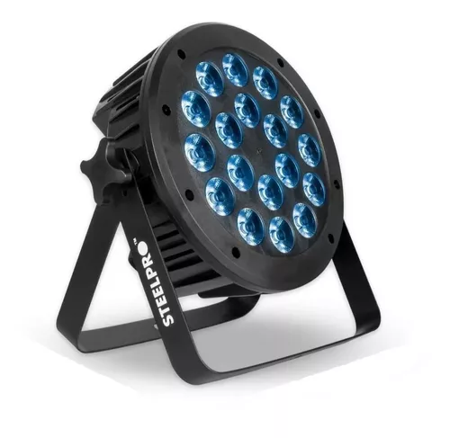 Cañon Par Led Luces Dj 18x15w Rgbw+ambar Steelpro Om-18rm