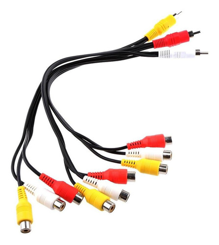 Adaptador De Reproductor Portátil Dvd Tv Cable Av Rca