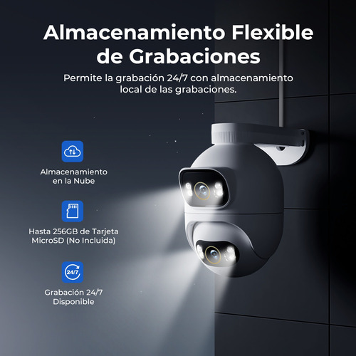Camara De Seguridad Exterior Dual Lens 3k+3k 10mp Wifi6/lan