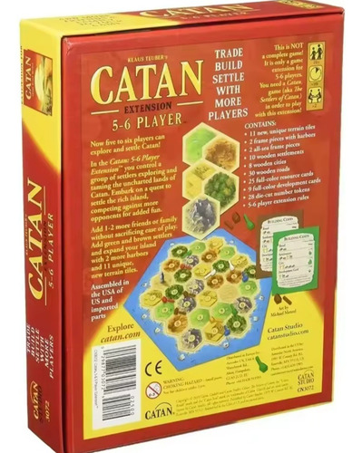 Catan Extensión Genérica - Inglés - Juego De Mesa