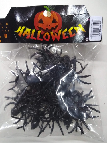Imagen 3 de 4 de Arañas Negras Chicas X24 Halloween Decoracion Cotillon