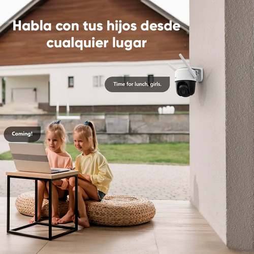 Cámara Imou Ptz Wifi Ipc-s41fen-mx 4mp Full Color Con Microfono Y Altavoz Incorporado Seguimiento Inteligente Autotracking Y Detección De Humanos + Sirena
