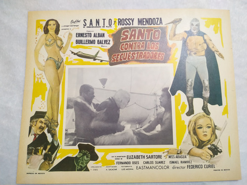 Cartel Poster Cine Santo Contra Los Secuestradores 2