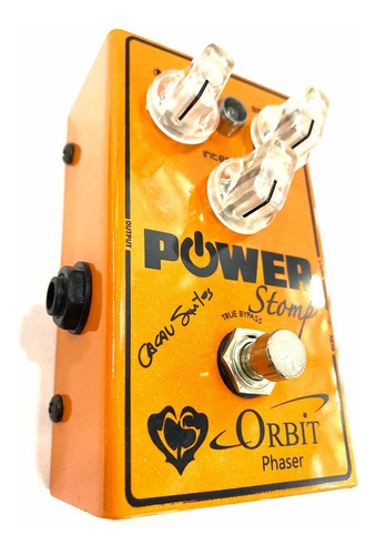 Pedal Guitarra Power Stomp Orbit Phaser Cacau Santos Novo