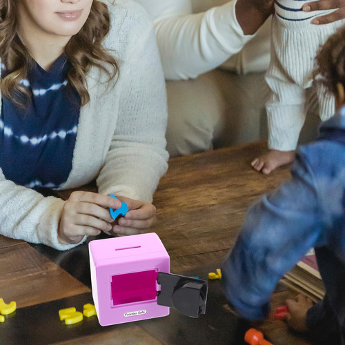 Caja Fuerte Para Niños, 2 Unidades, Alcancía De Plástico Par