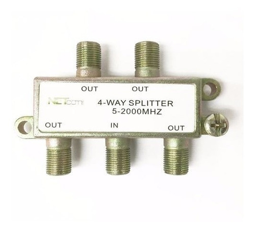 Splitter Coaxial 4 Vías 5-2000mhz