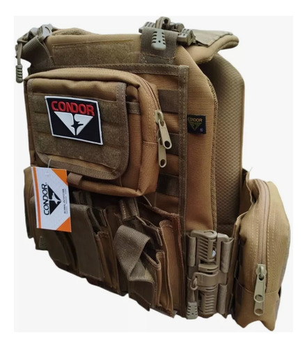 Chaleco Táctico Liberación Rápida Airsoft Paintball Coyote Coyote