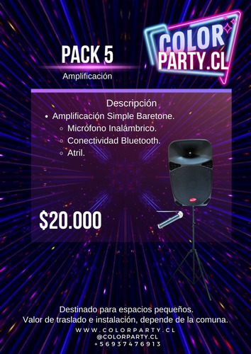 Arriendo De Amplificación (fiestas/karaoke/eventos)