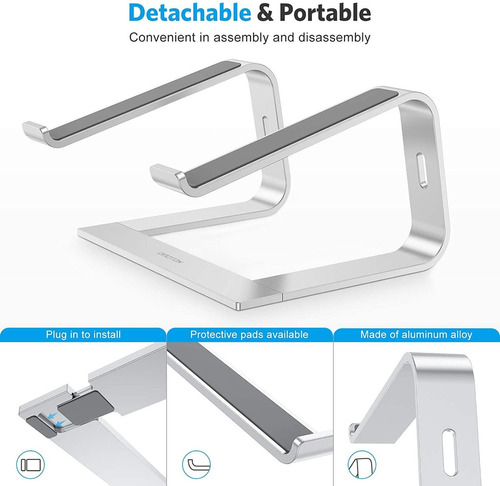 Omoton - Soporte Desmontable De Aluminio Para Laptop En Escr