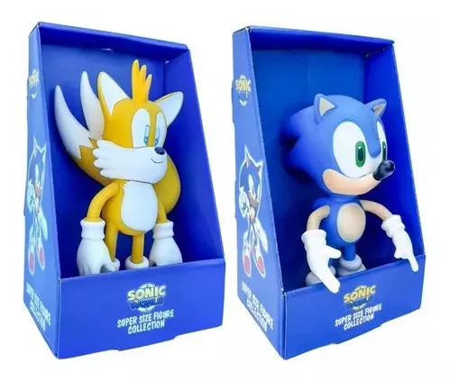 Sonic e Sonic Vermelho Collection - 2 Bonecos Grandes