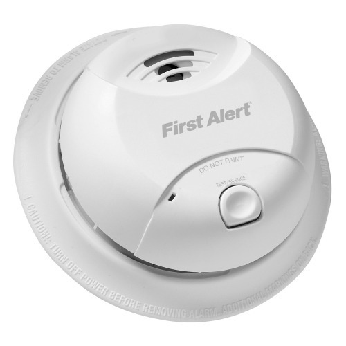 First Alert - Sensor De Humo De Ionización Con Alarma - Blan