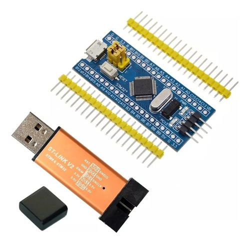 Placa De Desarrollo Stm32 Stm32f103c8t6 + Stlink St-link V2