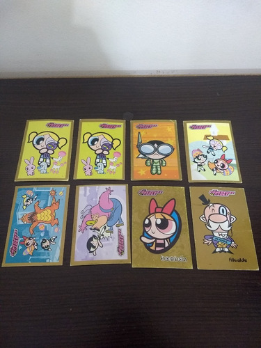 8 Cartas Las Chicas Superpoderosas Tarjetas Naipes Lote 