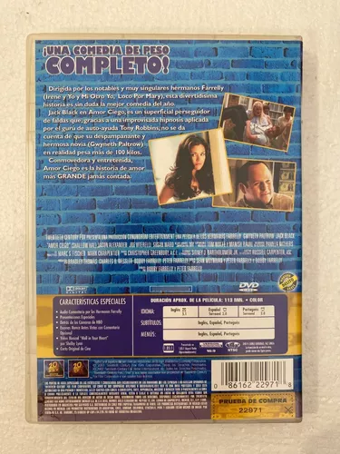 O Amor É Cego . Dvd . Gwyneth Paltrow e Jack Black, Filme e Série 20th  Century Fox Usado 45507989