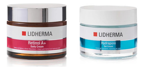 Kit Retinol A+ Daily Cream + Hydrapore Crema Gel Lidherma