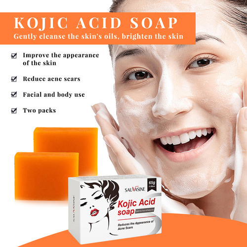 Jabón De Ácido Kójico Natural Suave Hecho A Mano, 2 Piezas