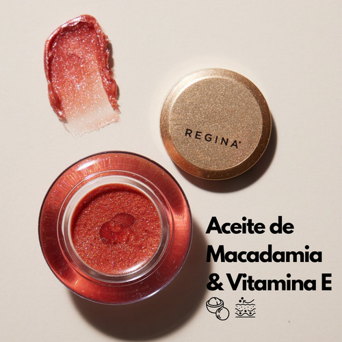Bálsamo Labial Hidratante Regina Plump + Macadamia + Vit E