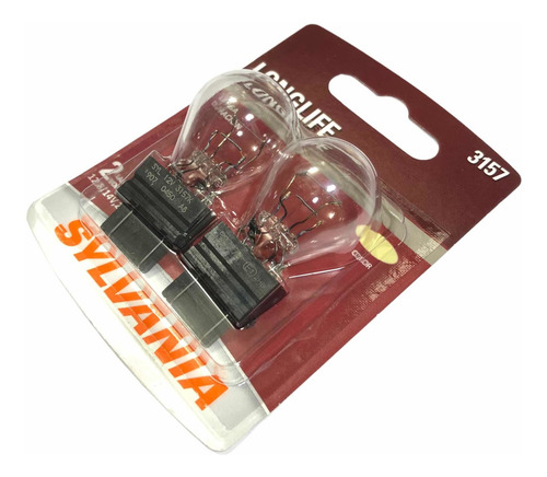 Set 2x Focos Osram Sylvania 3157 P27/7w Halógeno 3057 4157