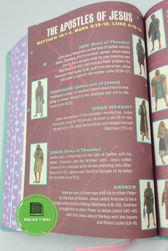 Imagen 8 de 9 de Biblia De Estudio Infantil En Ingles- Hcb Study Bible 4 Kids