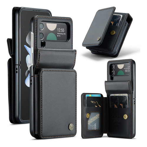 Funda De Cuero For Samsung Z Flip 5 Z Flip 4 Z Flip 3