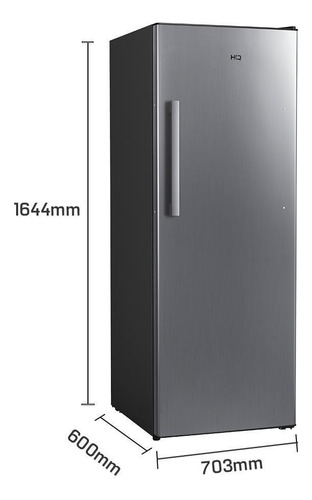Freezer Vertical Hq Frost Free 330l Prata Hq-330fv/rff 127v