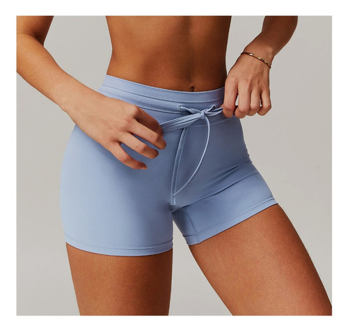 Pantalones Cortos Deportivos Transpirables De Cintura Alta P