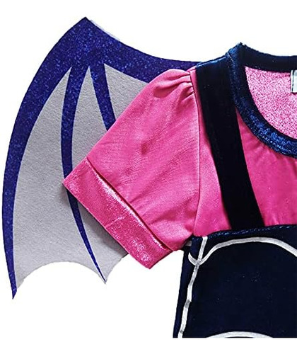 Gjdamfd Vampirina Disfraz Vestir Ropa Con Diadema Para Niñas