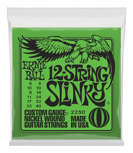 Set De 12 Cuerdas Para Guitarra Eléctrica Ernie Ball