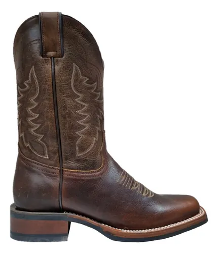 Bota Vaquera Punta Rodeo Hombre Marca Justin Color Rage Miel