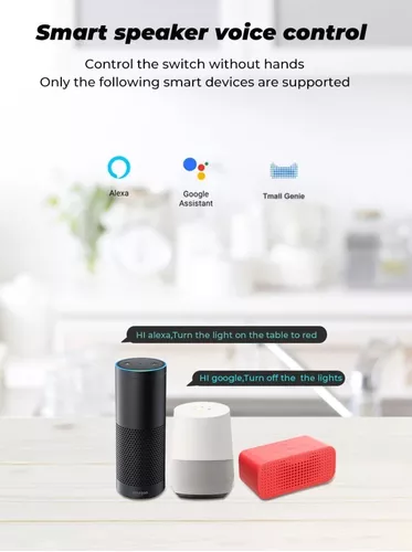 Conmutador wifi inteligente con Alexa y Google Home gracias al