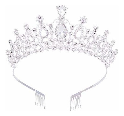 Diademas - Vofler Crystal Tiaras And Crowns For Women Queen