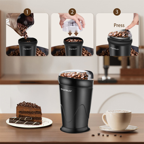Molinillo Eléctrico 60g Para Granos De Cafe Y Nuez Aigostar