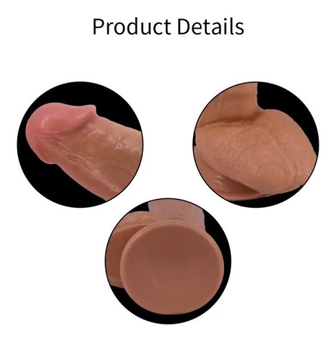 Imagen 3 de 6 de Dildo Consolador Realista Con Ventosa 31cm Tenelo.uy