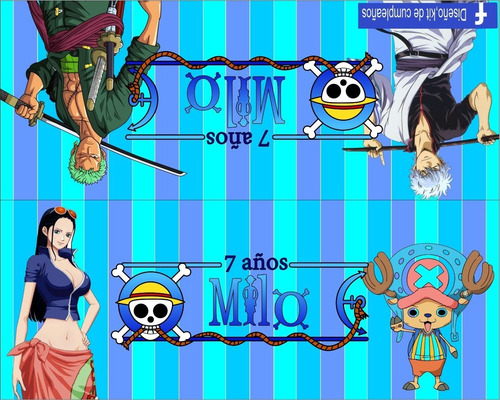 One Piece Kit Imprimibles Cumpleaños Personalizados