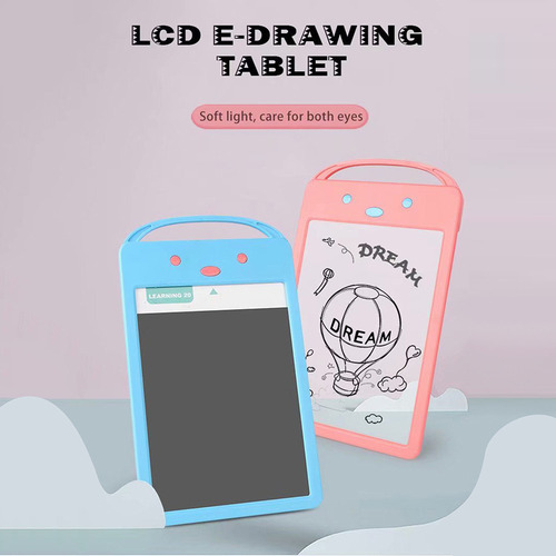 Tableta De Escritura Lcd Con Luces, Música, 6 Bolígrafos Y E