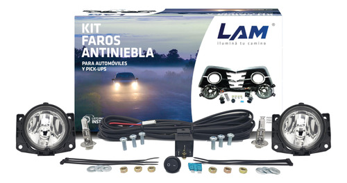 Kit De Faros Auxiliares Fiat Siena 04/14 Ambos Lados