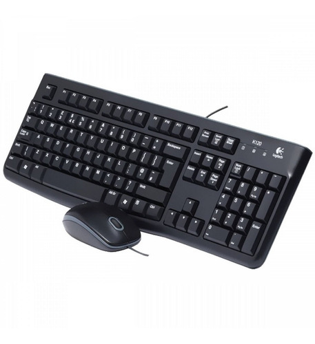 P Kit Logitech Mk120 Usb (teclado+mouse) Resiste Salpicadura