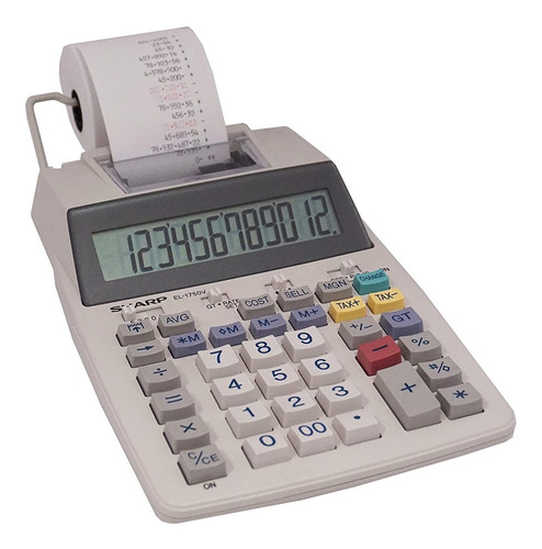 Calculadora De Impresión Sharp Electronics, Pantalla Lcd